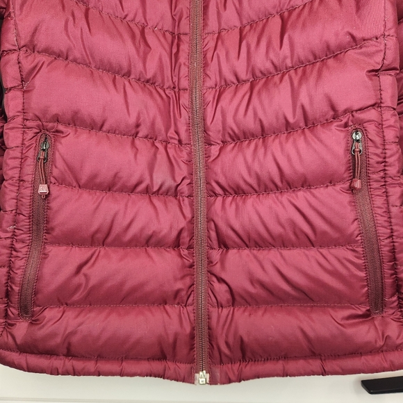 Sz M Eddie Bauer Women's First Ascent Stormdown 800 Puffer Jacket, Black Cherry - Picture 5 of 9